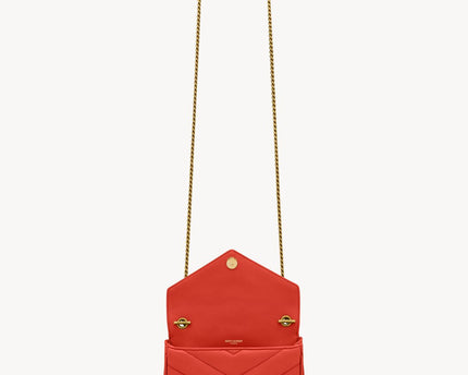 LOULOU MINI EN CUIR D'AGNEAU  - YSL - Rouge