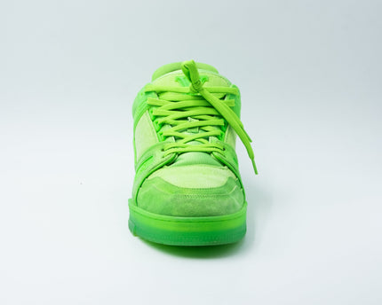 Sneaker LV Trainer Fluroescent Green