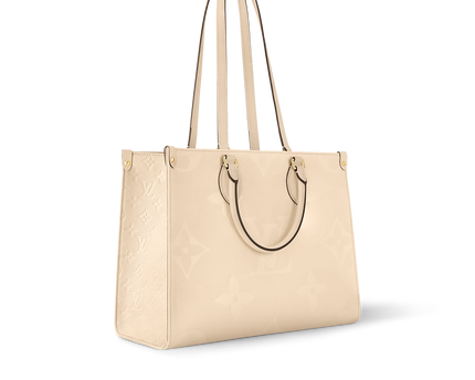 Cabas OnTheGo MM - LV - Blanc Crème