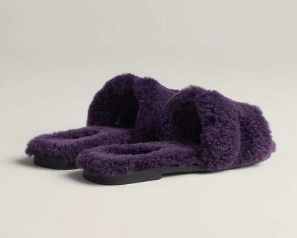 Sandales Oran - violet foncé - Hermes