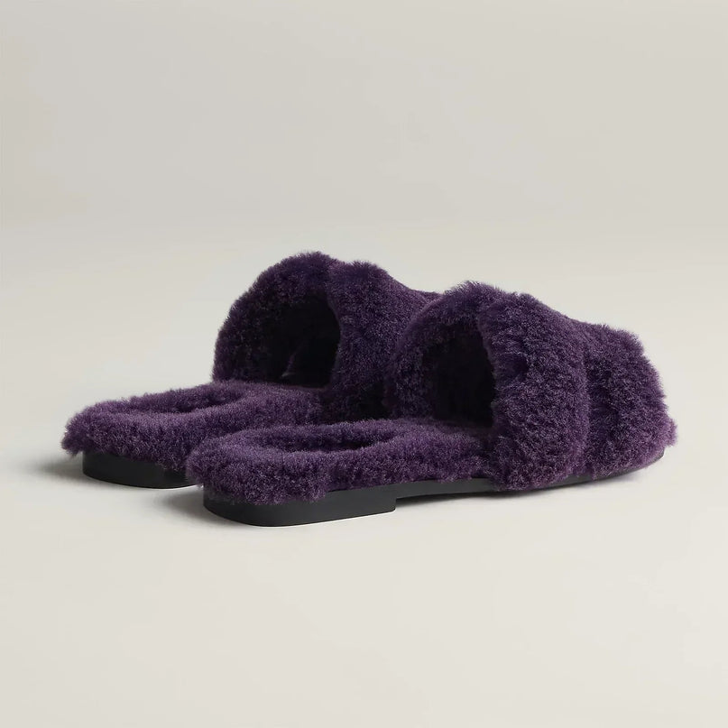 Sandales Oran - violet foncé - Hermes