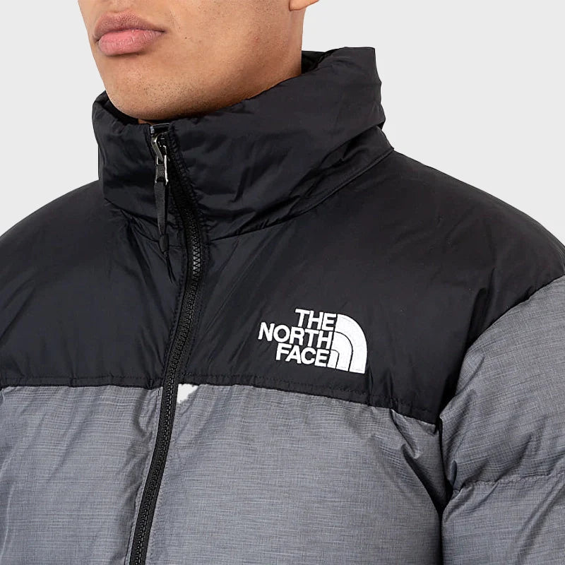 Grey Retro Nuptse 700 Pour Homme