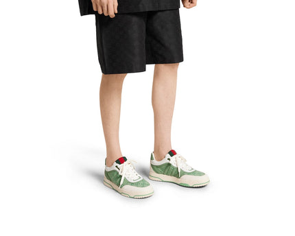 BASKETS GUCCI RE-WEB POUR HOMME - VERT