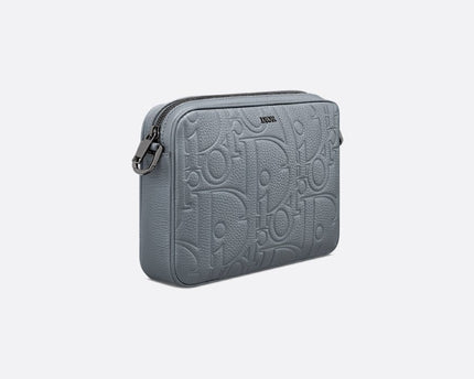 Triple Pouch Saddle Cuir Dior - Gris