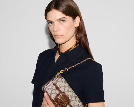 Sac à épaule Gucci Horsebit 1955 Soft petit format