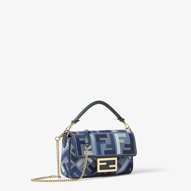 Sac Fendi Baguette Mini - Bleu