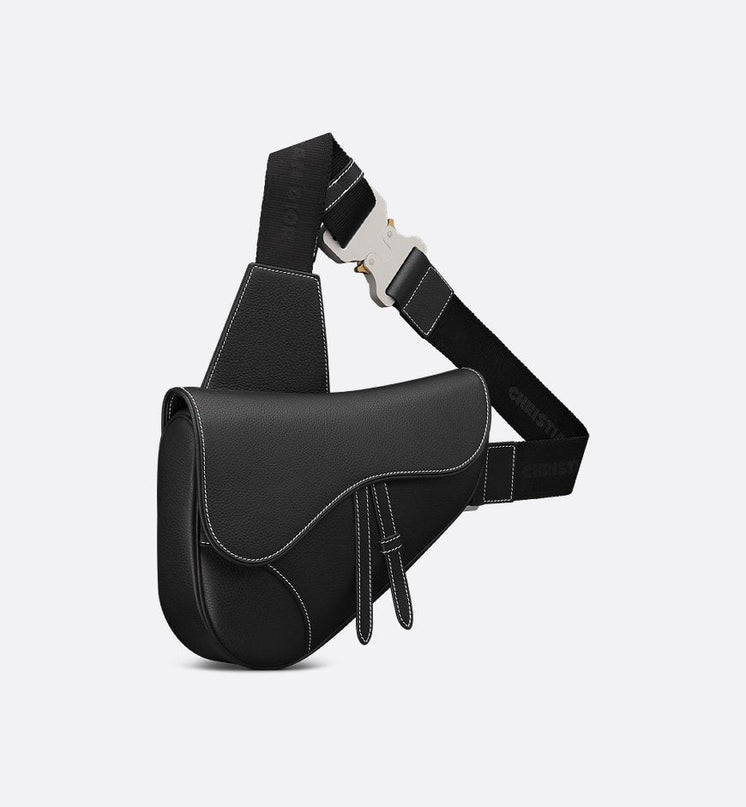 Sac Saddle Cuire Dior - Noir