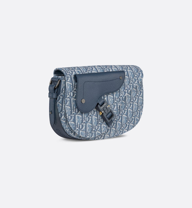 Sac Messenger Saddle Dior - Bleu ciel
