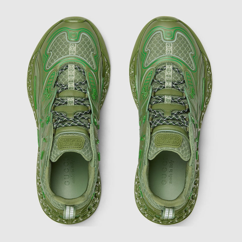 BASKETS GUCCI CUB3D POUR HOMME - VERT