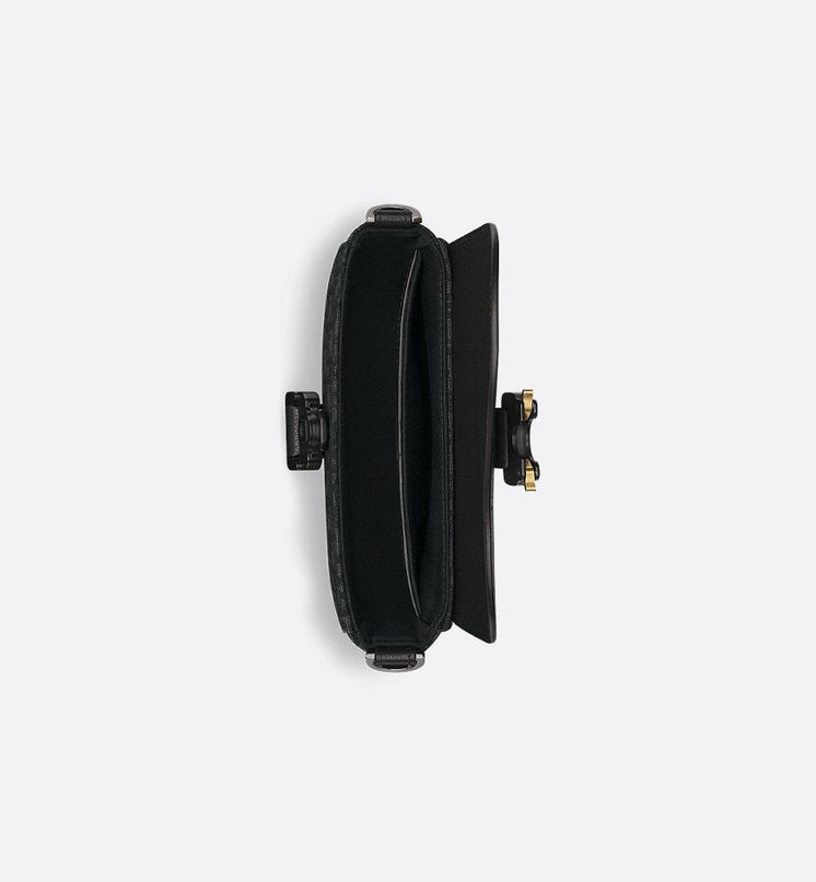 Mini sac Messenger à rabat Saddle Noir