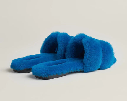 Sandales Oran - Bleu océan - Hermes