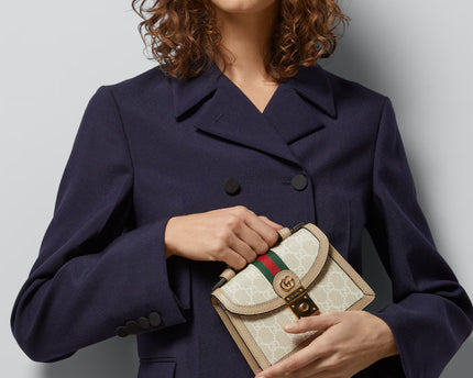 Sac à main GG Ophidia mini format - Blanc