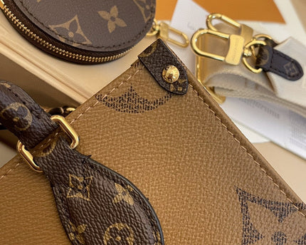 LV - Petit Cabas OnTheGo BB Maron double