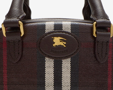 Mini sac bowling Highlands Noir - BURBERRY