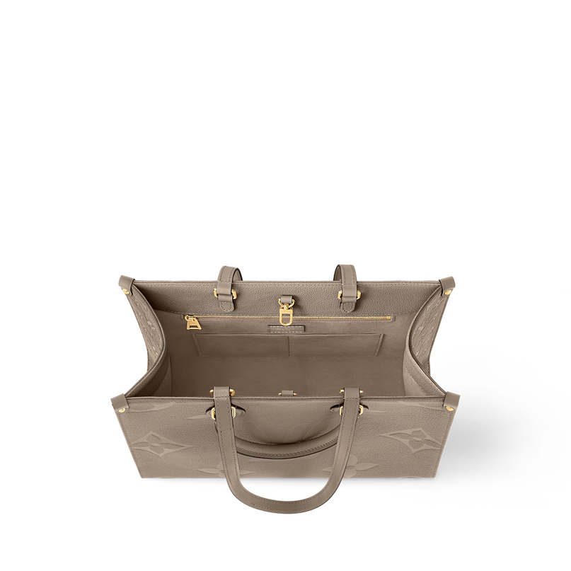 Cabas OnTheGo MM - LV - Gris beige