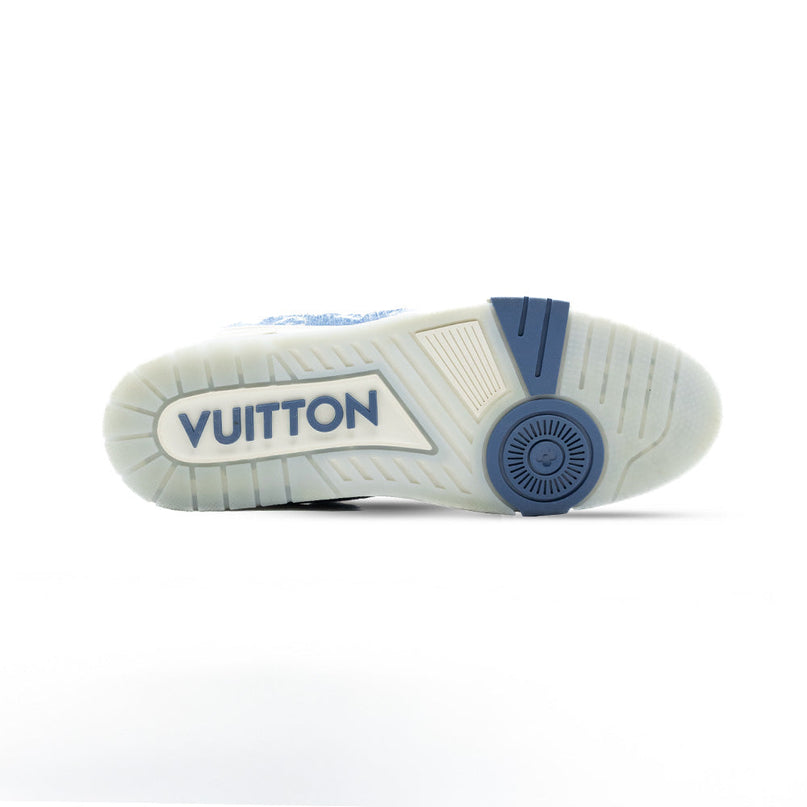 Sneaker LV Trainer Blue Monogram Denim