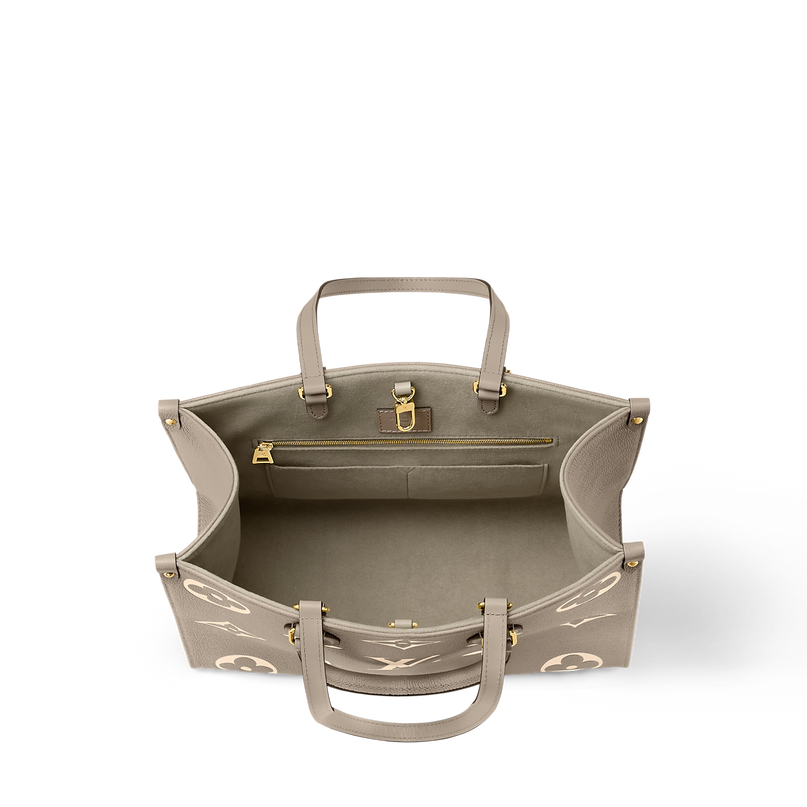 Cabas OnTheGo MM - LV - Gris Blanc