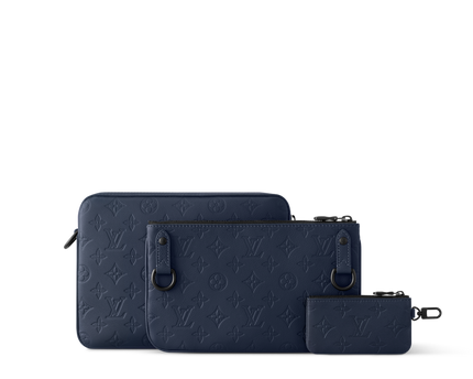 Sac Trio Messenger - LV - Bleu nuit