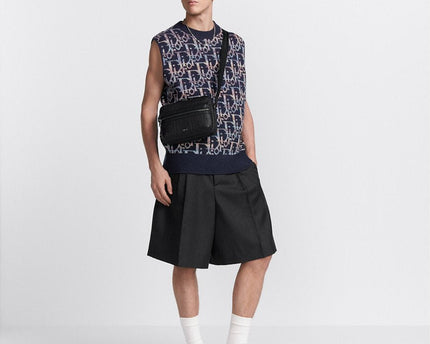 Sac Messenger zippé Rider 2.0 Cuir - Dior - Noir