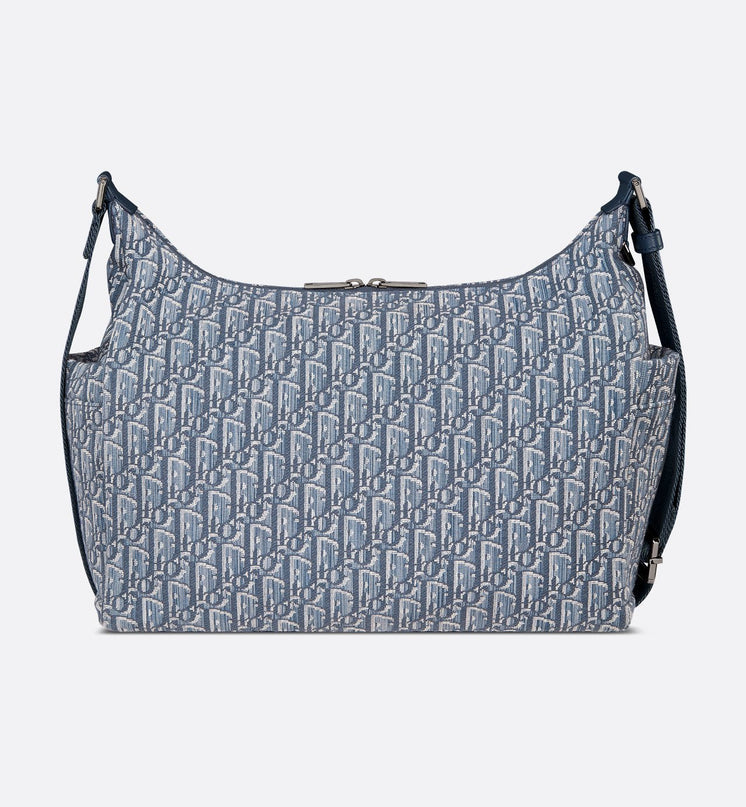 Sac Hobo Rider Soft Medium Dior - Bleu
