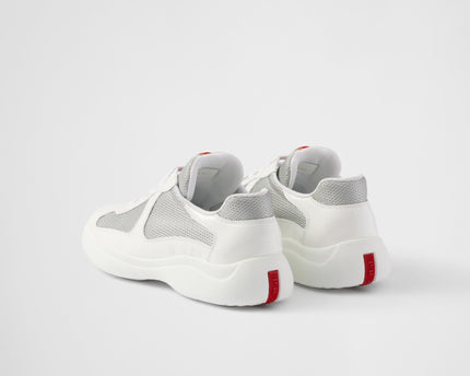 Baskets Prada America’s Cup en tissu Bike blanc