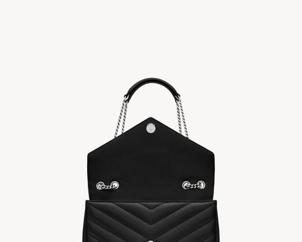 LOULOU SMALL EN CUIR MATELASSÉ  - YSL - Noir