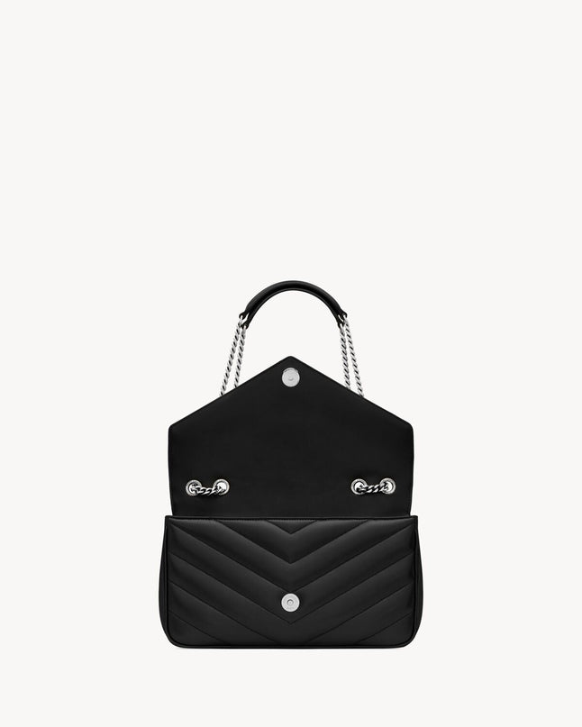 LOULOU SMALL EN CUIR MATELASSÉ  - YSL - Noir