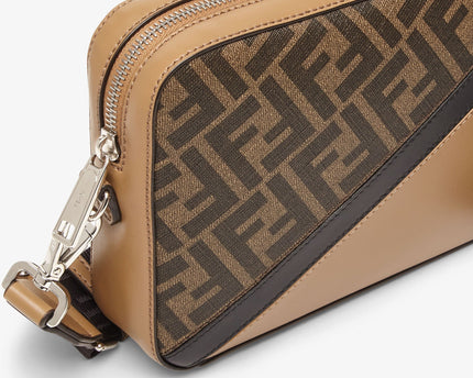 Sac Camera Fendi Diagonal - Marron