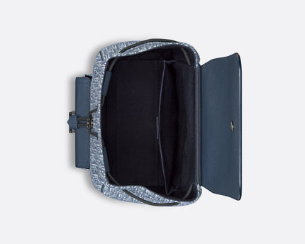 Sac à dos à rabat Saddle - Dior - Bleu jeans