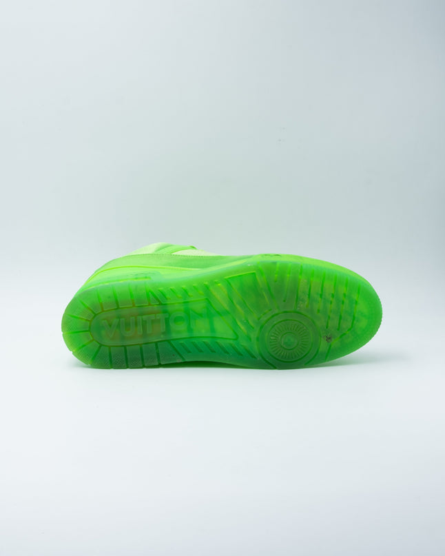 Sneaker LV Trainer Fluroescent Green