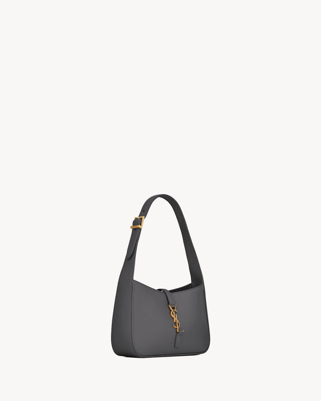 LE 5 À 7 EN CUIR LISSE  - YSL - Gris