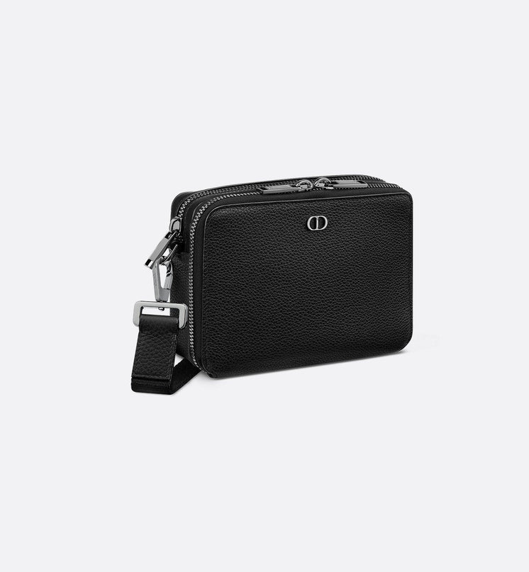 Pochette zippée à bandoulière Dior Icon - Noir