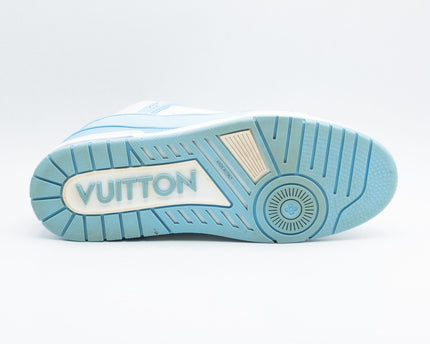 Sneaker LV Trainer Low White Sky Blue