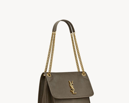 NIKI MEDIUM EN CUIR D’AGNEAU GRAINÉ  - YSL - Vert