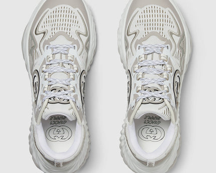 BASKETS GUCCI RIPPLE POUR HOMME - GRIS