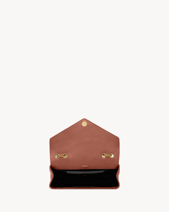 LOULOU MEDIUM EN CUIR MATELASSÉ  - YSL - Rouge lèvre
