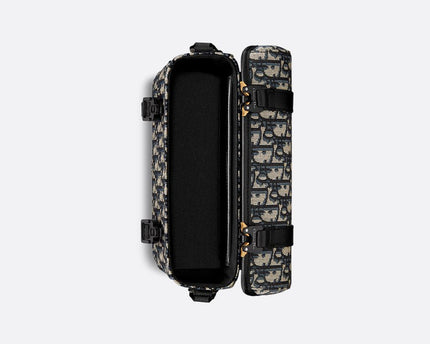 Sac Messenger à rabat Dior Hit The Road Noir et Beige