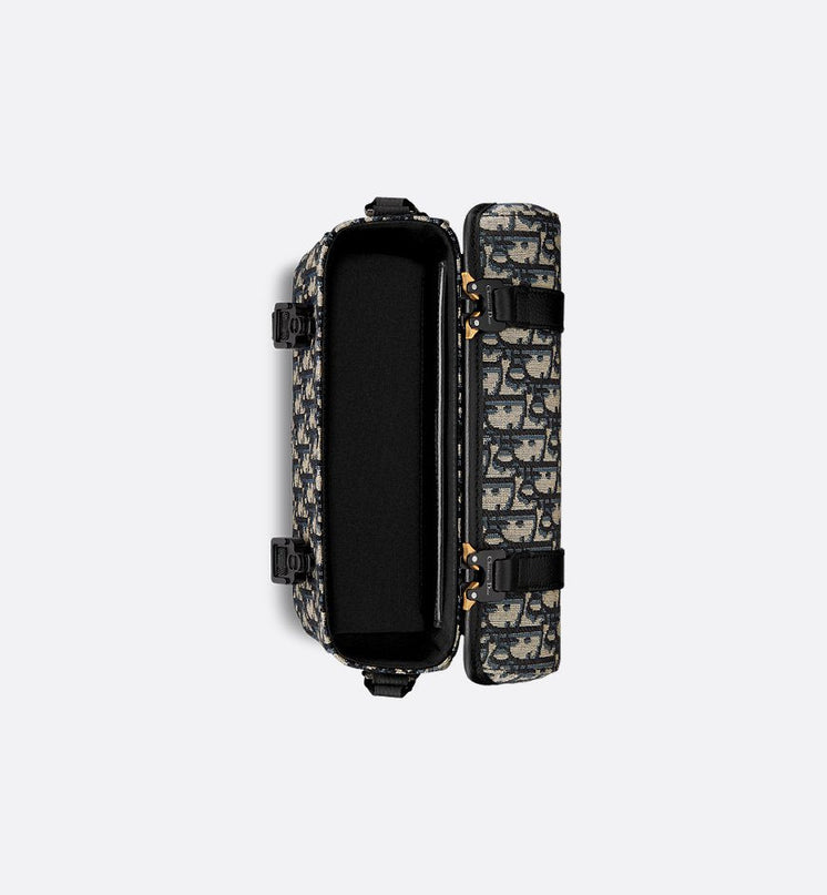 Sac Messenger à rabat Dior Hit The Road Noir et Beige