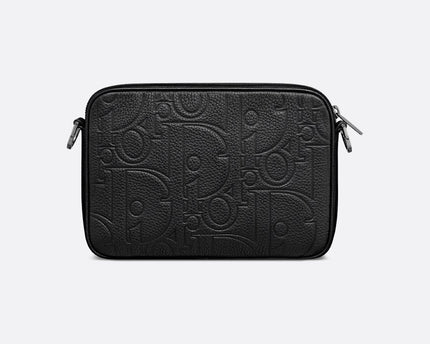 Triple Pouch Saddle Cuir Dior - Noir