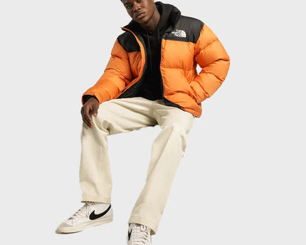 Orange Retro Nuptse 700 Pour Homme