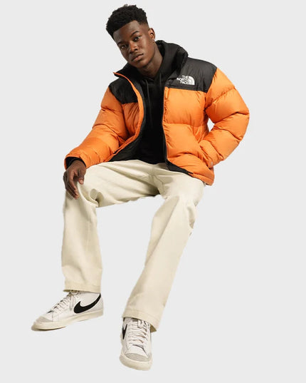 Orange Retro Nuptse 700 Pour Homme