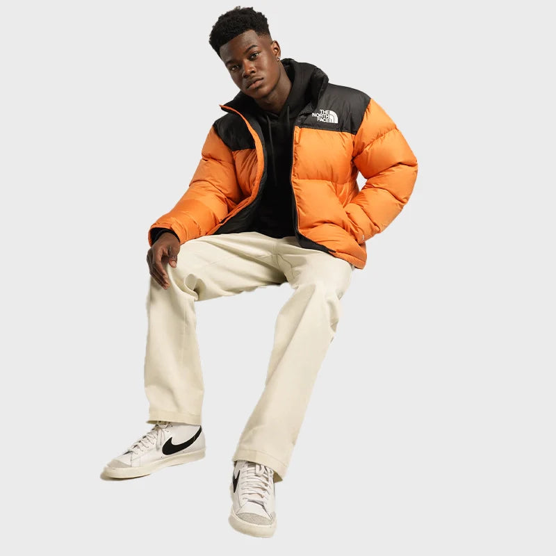 Orange Retro Nuptse 700 Pour Homme