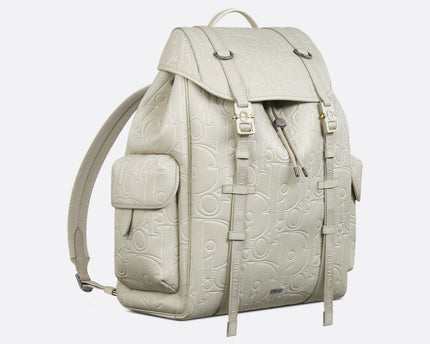 Sac à dos à rabat Dior Hit The Road - Blanc