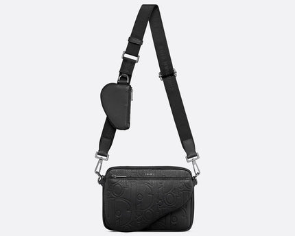 Triple Pouch Saddle Dior - Noir