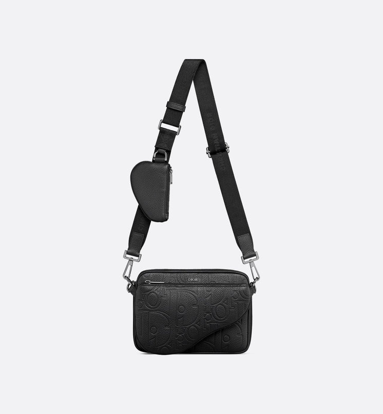 Triple Pouch Saddle Dior - Noir