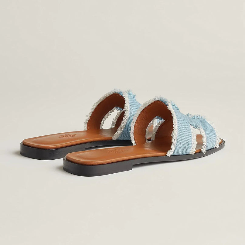 Sandales Oran - Bleu clair - Hermes