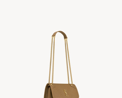 MINI NIKI EN CUIR D'AGNEAU GRAINÉ  - YSL - Marron