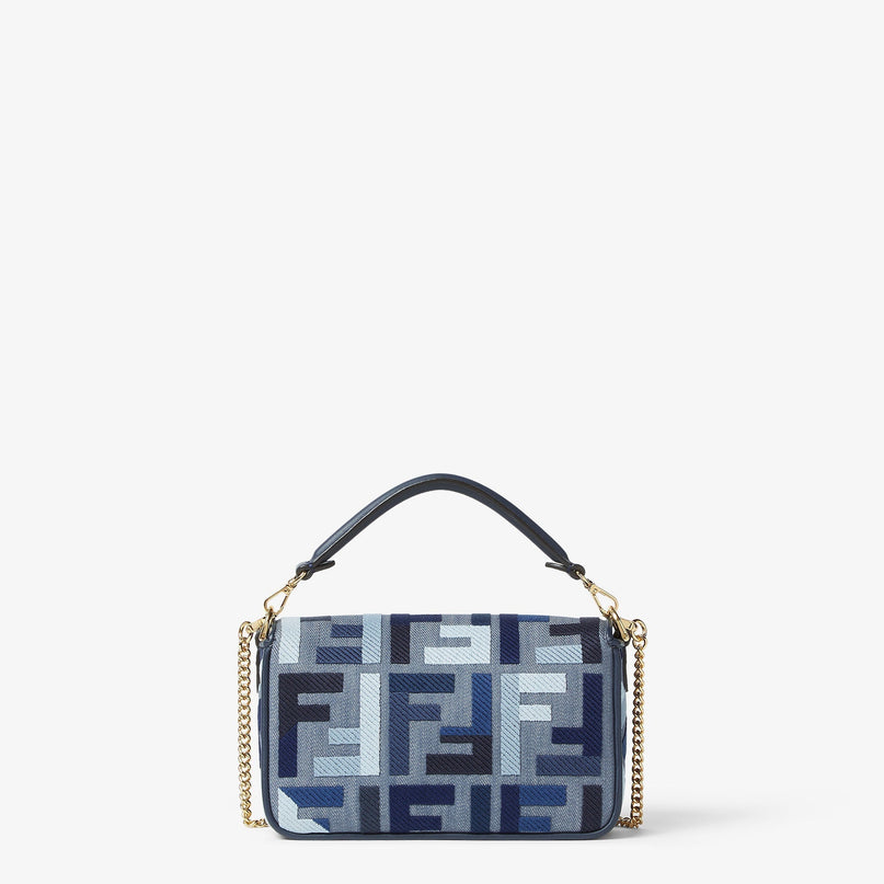 Sac Fendi Baguette Mini - Bleu