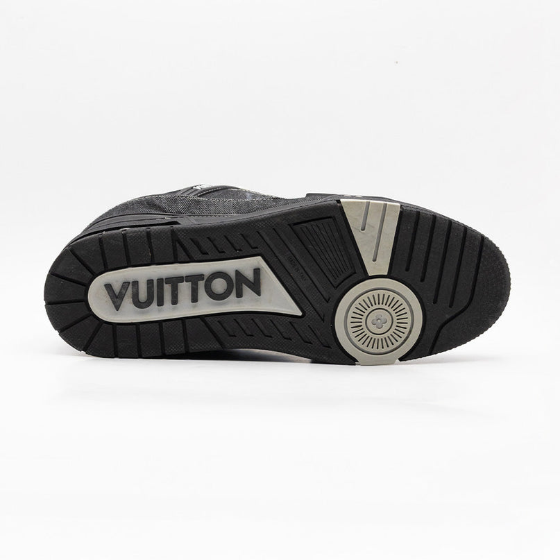Sneaker LV Trainer Denim Noir