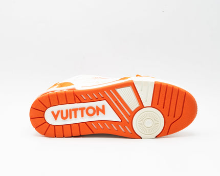 Sneaker LV Trainer Velcro Monogram Denim Orange
